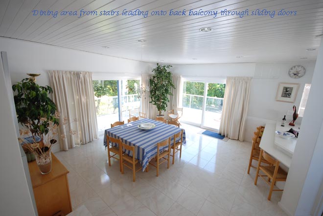 Dining area from stairs